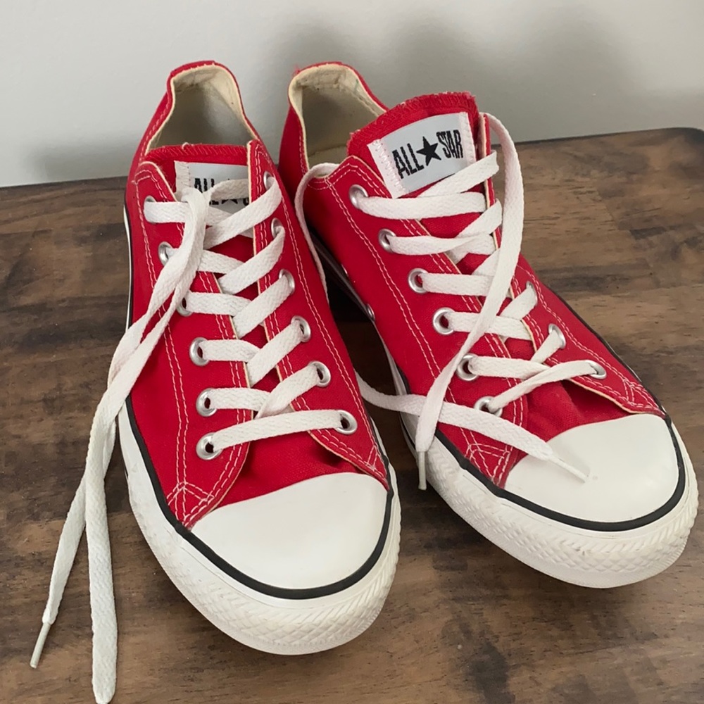 Converse All Star Low Top Sneakers - Red